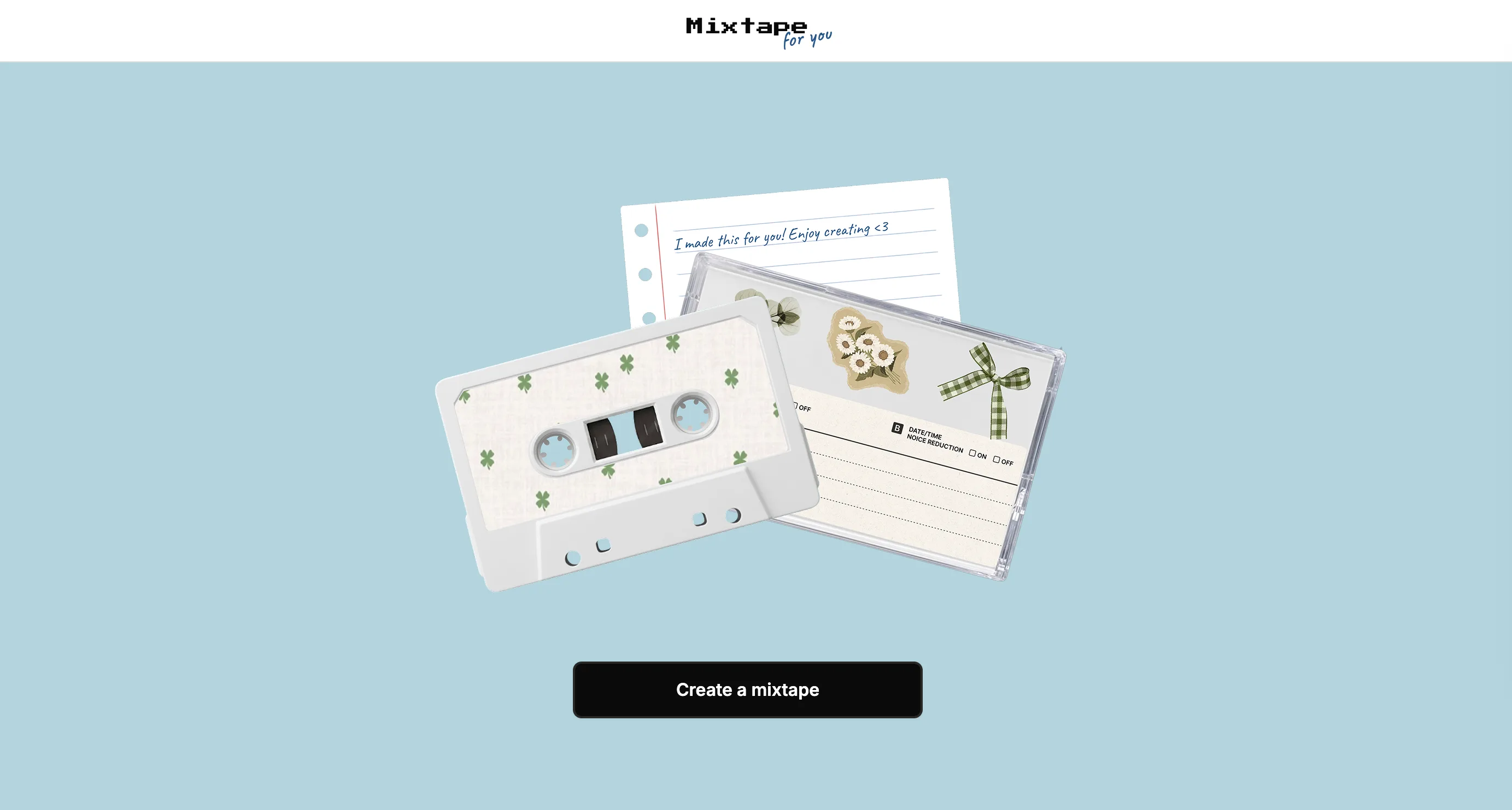 Mixtape For You Replit product preview