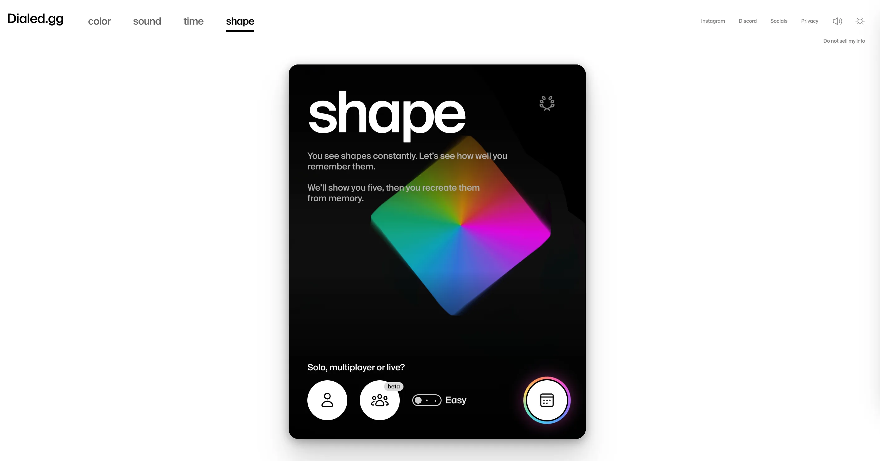 Dialed Shape product preview