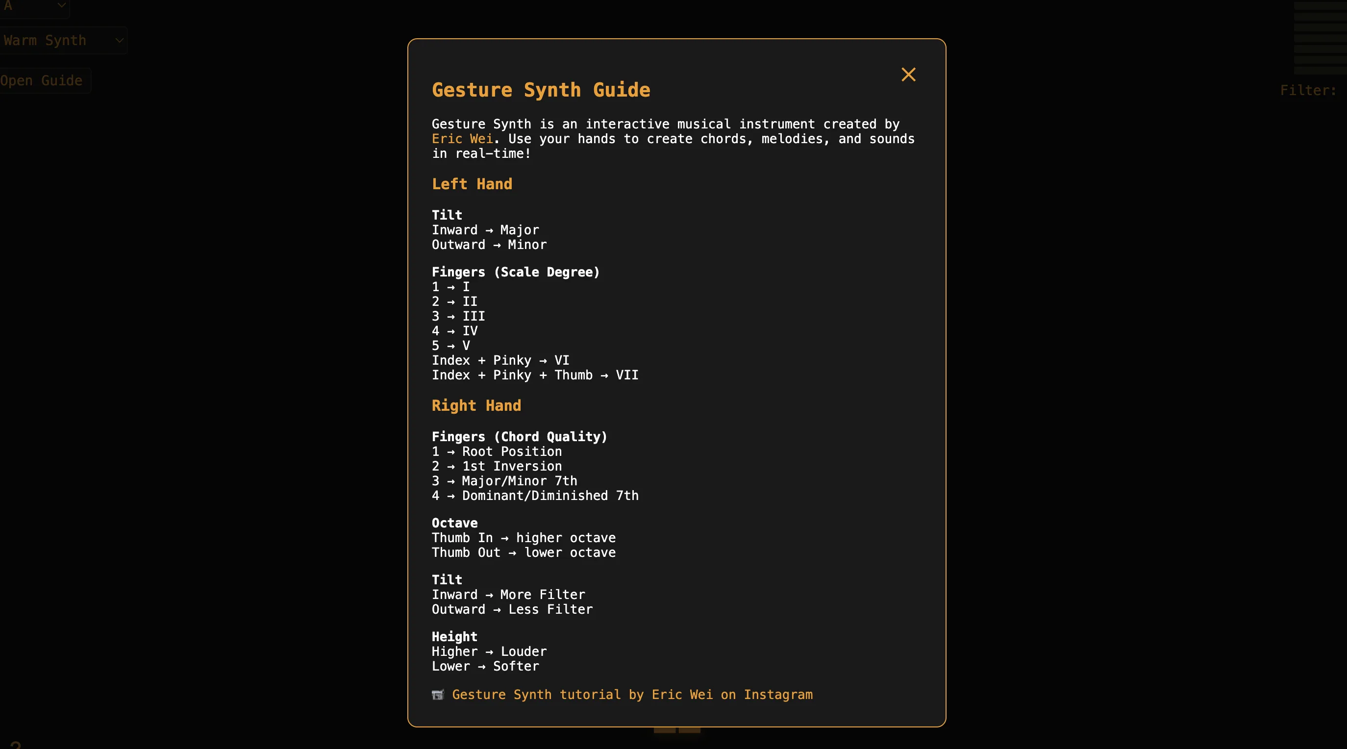 Gesture Synth logo