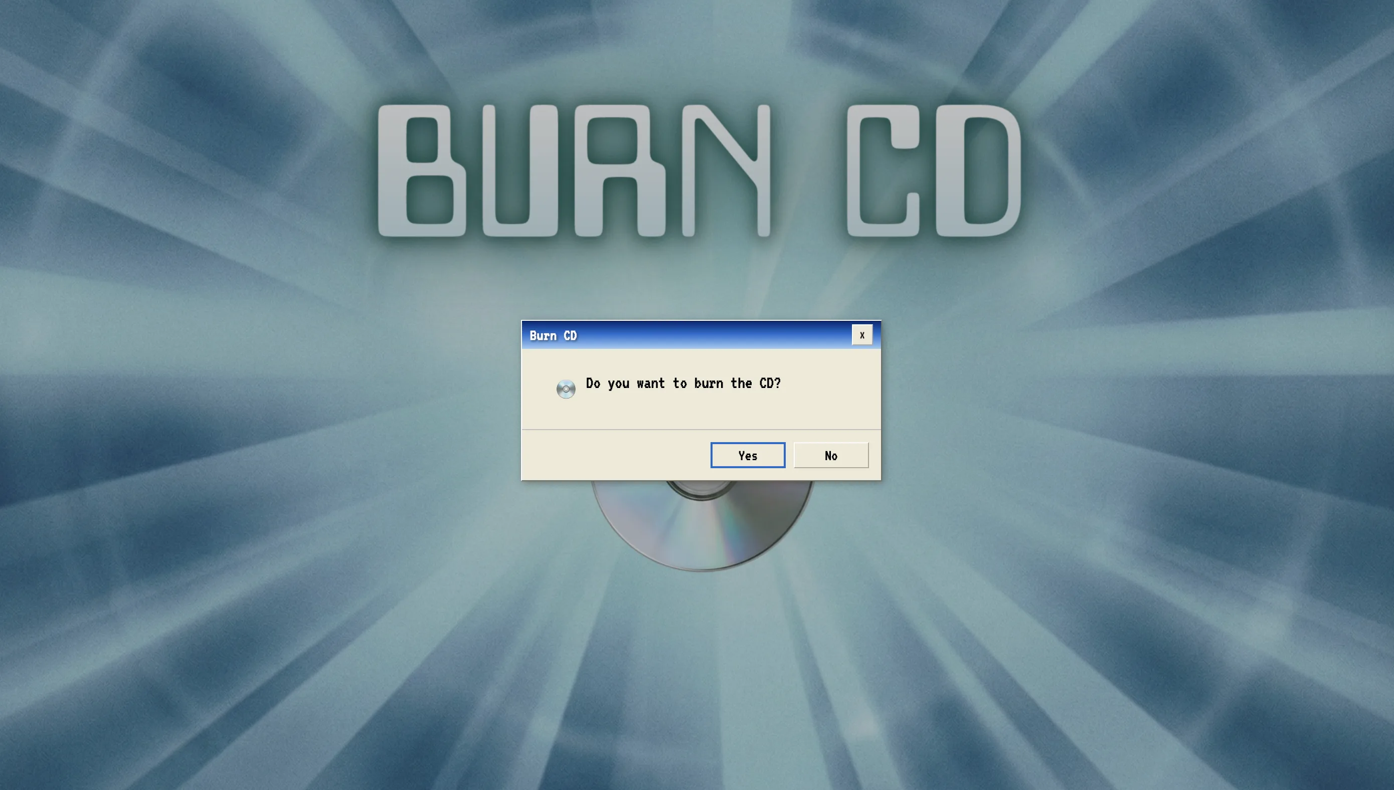 Burn CD product preview