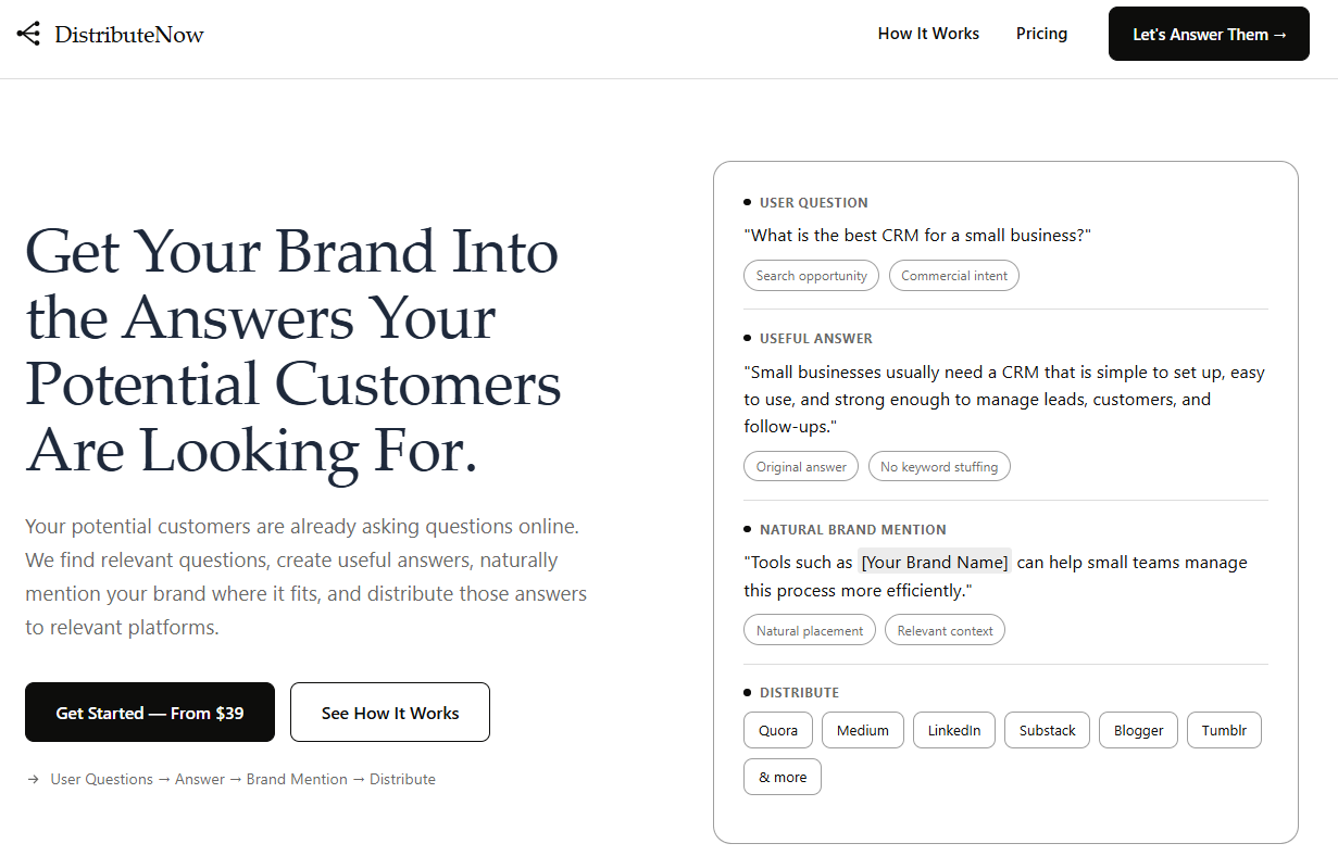 DistributeNow product preview