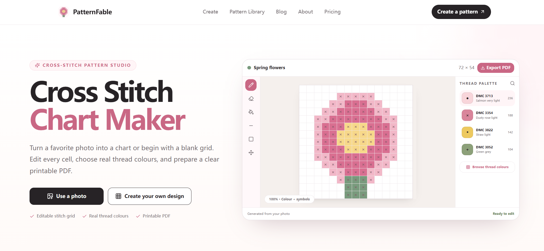 PatternFable product preview