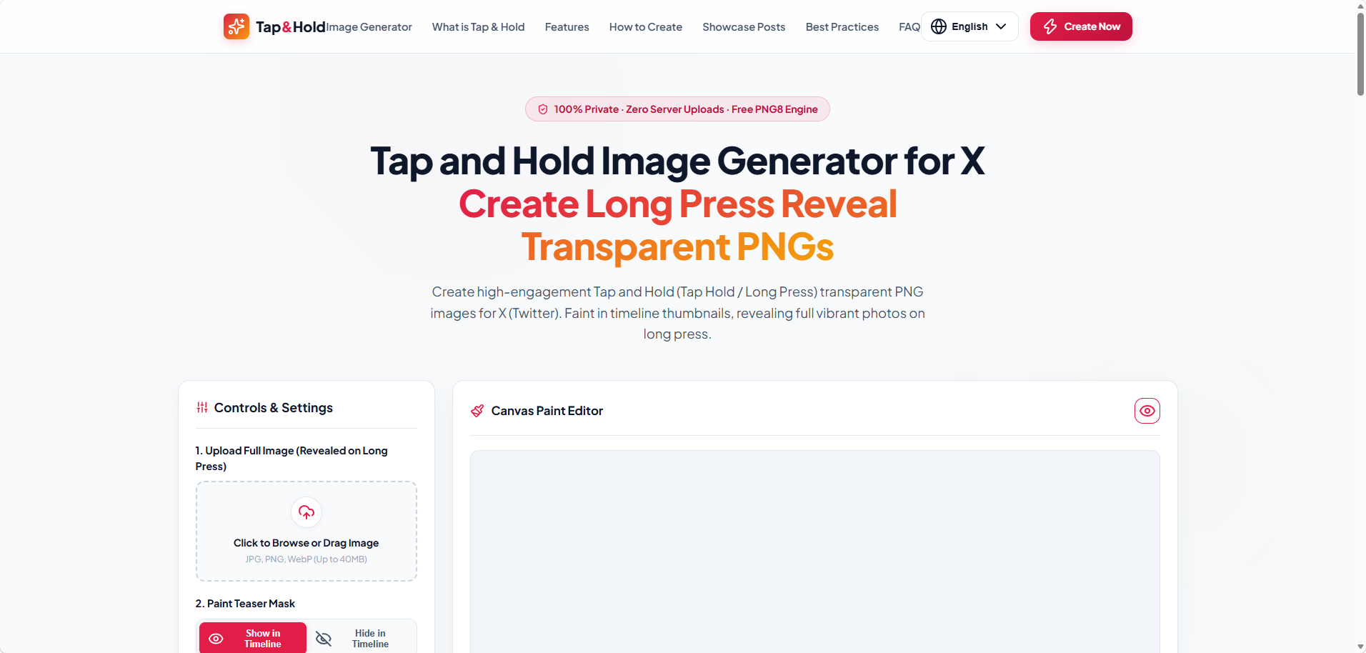 Tap and Hold Image Generator product preview