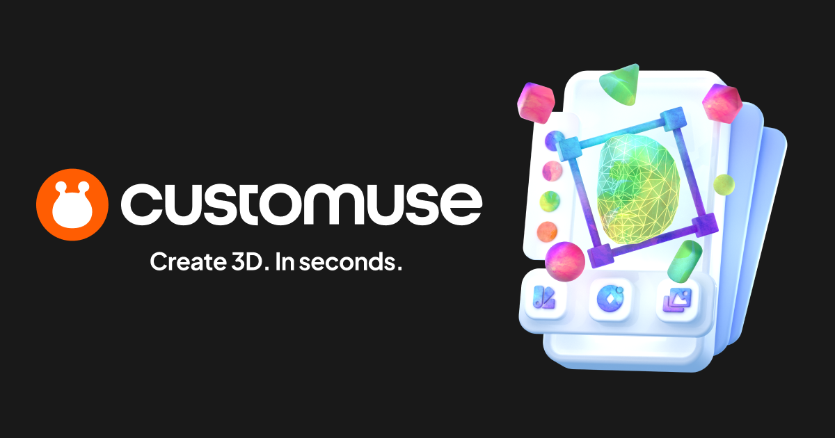 Customuse - Create 3D Game Assets with AI in Seconds interface preview: Customuse is a platform that enables users to create, share, and explore custom designs. Whether you are a...